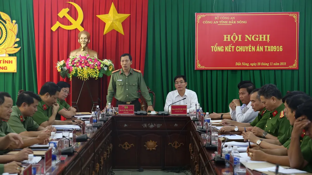 Toàn cảnh hội nghị tổng kết chuyên án TX0916