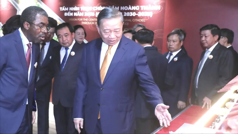 Tổng Bí thư, Chủ tịch nước Tô Lâm dự lễ khởi công Dự án đầu tư bảo quản, tu bổ, phục hồi Điện Kính Thiên