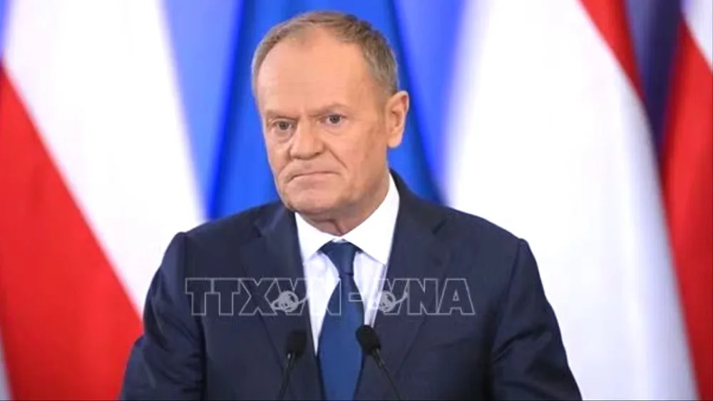 Thủ tướng Ba Lan Donald Tusk. PAP/ TTXVN
