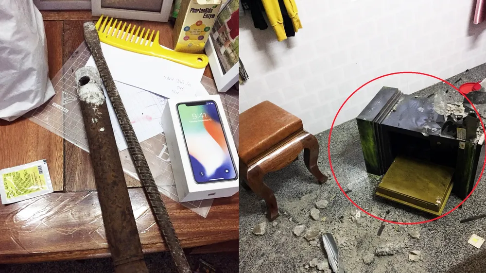 Nhà nữ giám đốc bị trộm đột nhập, phá két lấy đi 9 cây vàng