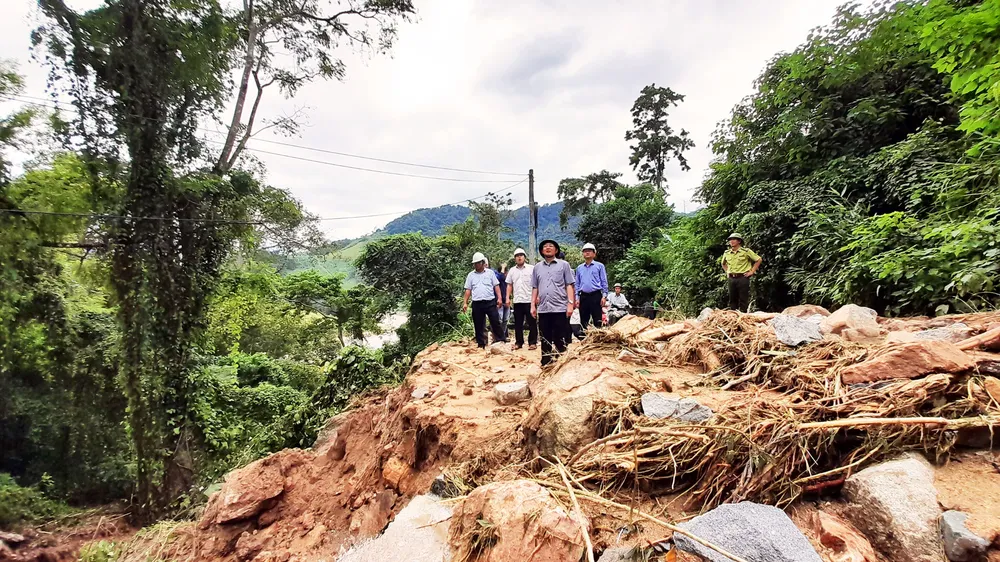 Cần đánh giá kỹ lưỡng tình trạng sạt lở tại huyện miền núi Vĩnh Thạnh, Bình Định