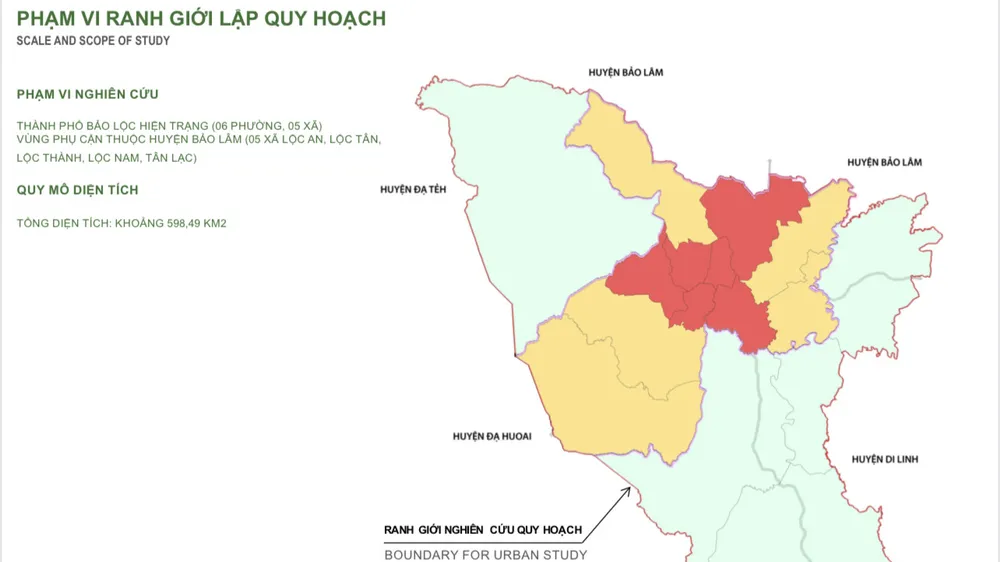 Công bố quy hoạch chung TP Bảo Lộc và vùng phụ cận tỉnh Lâm Đồng tầm nhìn đến năm 2040