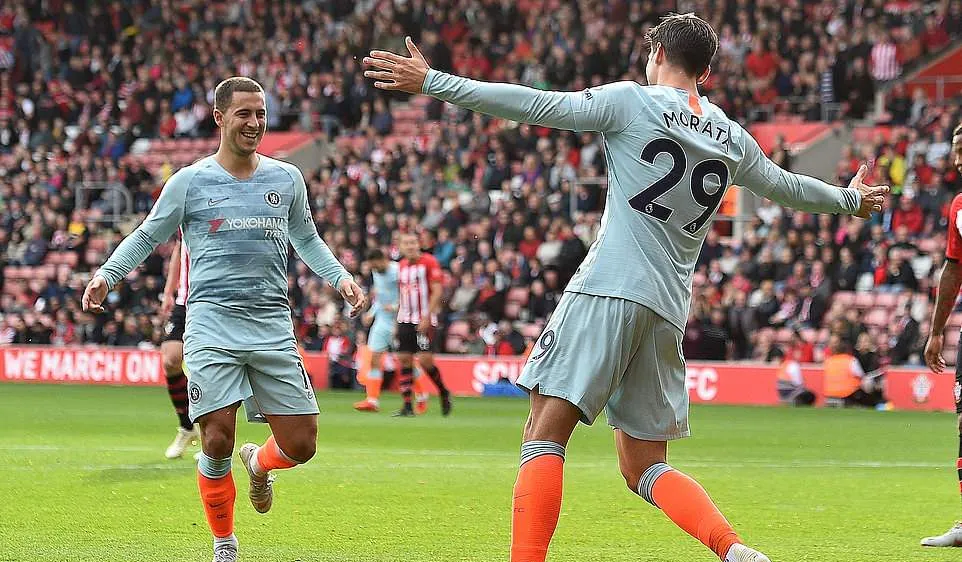 Southampton - Chelsea 0-3: Hazard, Barkley, Morata ghi bàn
