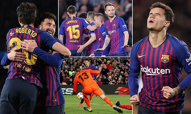 Barca - Sevilla 6-1 (chung cuộc 6-3): Coutinho, Rakitic, Sergi, Suarez, Messi bùng nổ 6 bàn thắng