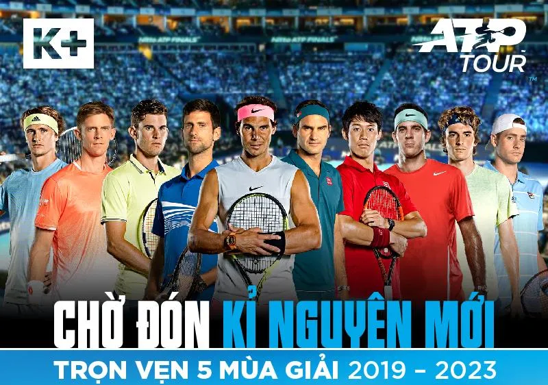 K+ sở hữu bản quyền phát sóng giải ATP World Tour Series 2019-2023