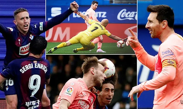 Eibar - Barcelona 2-2: Marc Cucurella mở tỷ số, siêu sao Lionel Messi lập cú đúp trong 1 phút