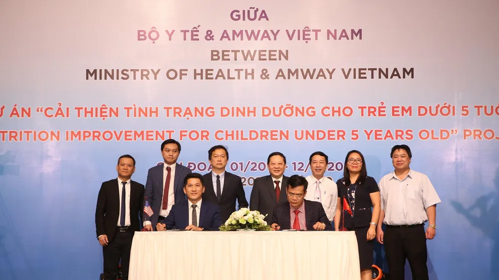 Lễ ký kết dự án “Cải thiện tình trạng dinh dưỡng cho trẻ em dưới 5 tuổi” trong thời gian 4 năm (2018-2022)
