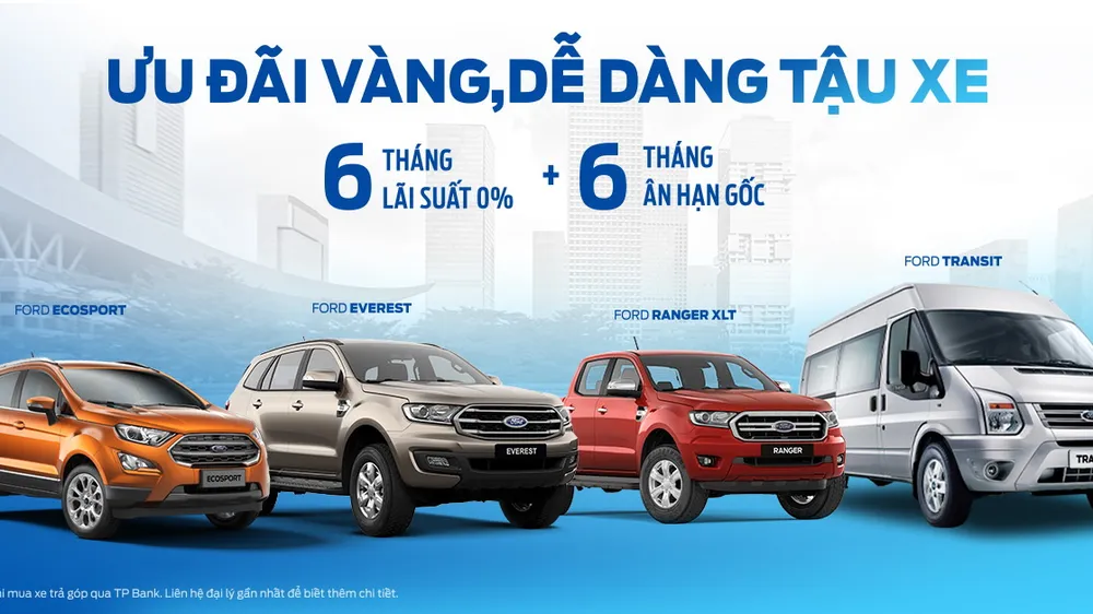 Ford Việt Nam ưu đãi khách hàng hậu dịch Covid-19