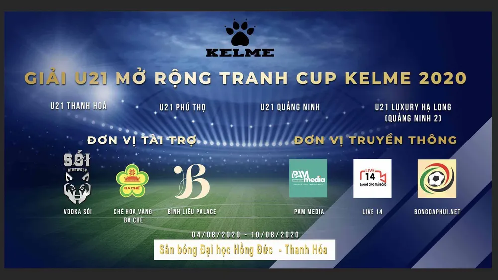 U21 mở rộng cúp Kelme 2020 hứa hẹn nhiều hấp dẫn