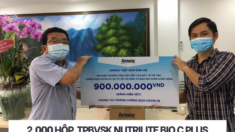 Amway Việt Nam ủng hộ sản phẩm chăm sóc sức khỏe và thiết yếu đến tuyến đầu chống dịch ở phía Nam