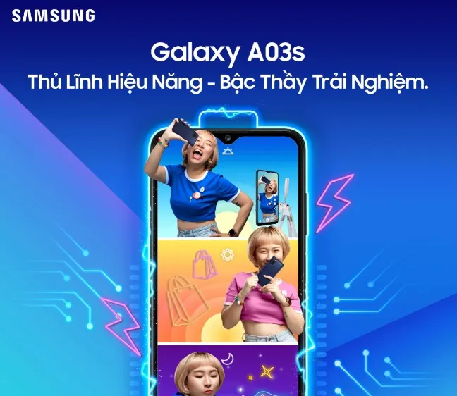 Galaxy A03s: Thủ lĩnh phân khúc với Hiệu năng vượt trội