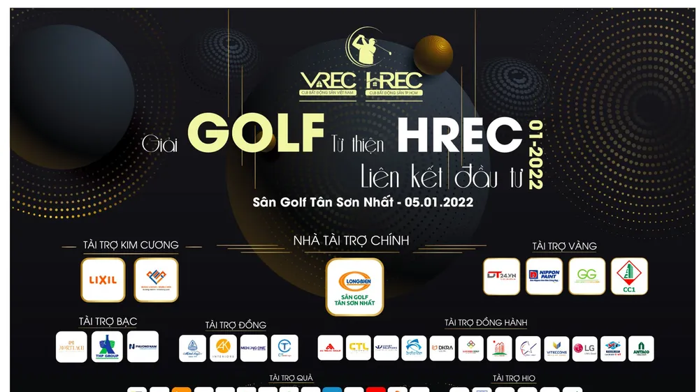 Giải Golf từ thiện VREC HREC 01 - 2022 kết nối đầu tư: Vận động quỹ xây cầu từ thiện 