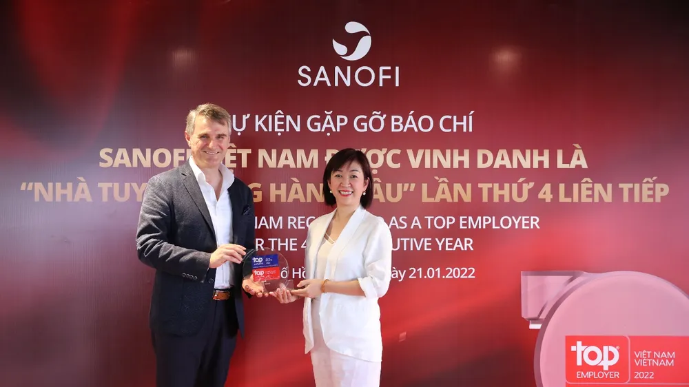 Sanofi Việt Nam giữ vững danh hiệu: Nhà tuyển dụng hàng đầu 4 năm liên tiếp