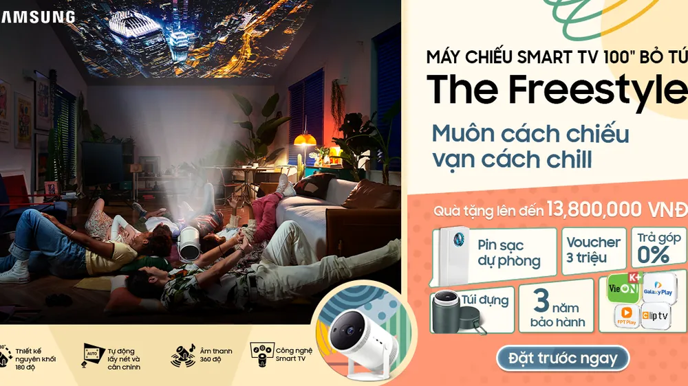 The Freestyle đến Việt Nam: Máy chiếu Smart TV 100inch - Muôn cách chiếu, vạn cách “chill”