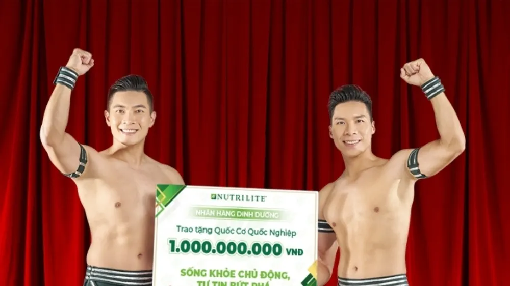 Nhãn hàng dinh dưỡng Nutrilite thưởng nóng 1 tỷ đồng cho anh em nghệ sĩ Quốc Cơ - Quốc Nghiệp