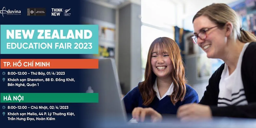 Cơ hội học bổng và tư vấn 1-1 với gần 40 đơn vị giáo dục New Zealand 