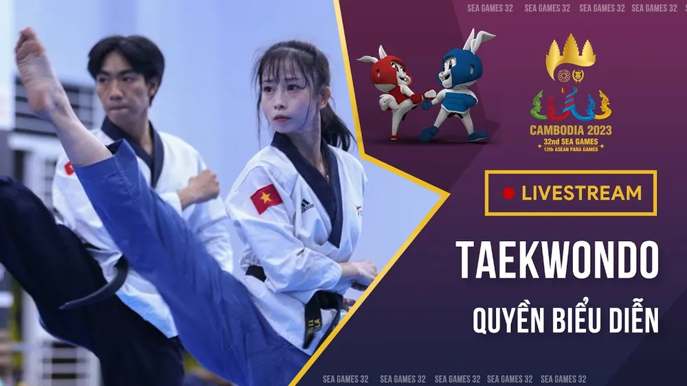 🔴TRỰC TIẾP SEA Games 32 Bộ môn Taekwondo ngày 12-5