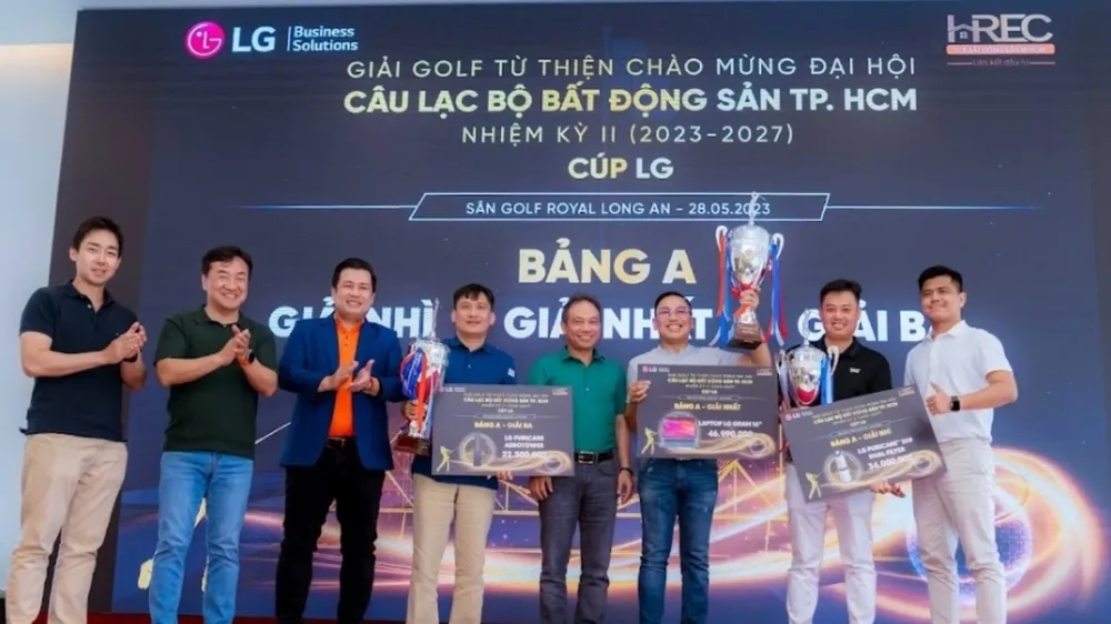 Giải Golf Từ thiện chào mừng Đại hội Câu lạc bộ Bất động sản TPHCM: Gây quỹ xây cầu từ thiện gần 3 tỷ đồng