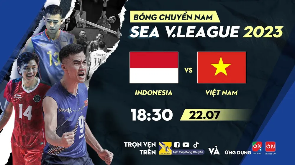 🔴Trực tiếp Bóng chuyền Nam - SEA V.League 2023: Indonesia vs Việt Nam 