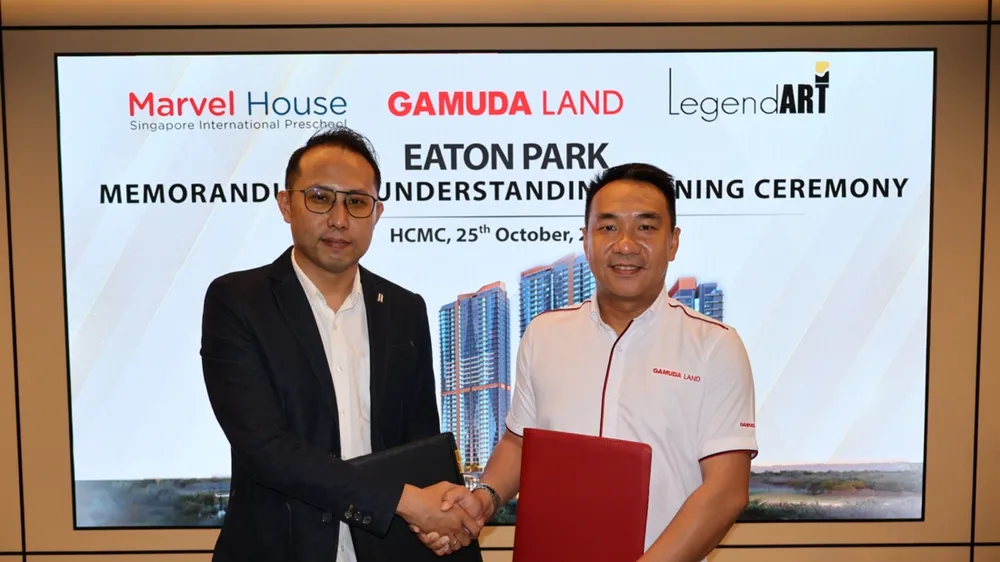 Đại diện Gamuda Land và Legend Art hoàn thành việc ký kết thỏa thuận hợp tác tại dự án Eaton Park