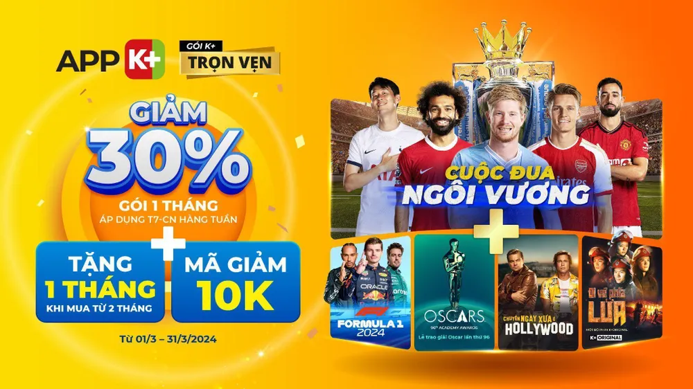 Cuộc chiến tranh ngai vàng gay cấn trên mọi đấu trường thể thao đổ bộ K+ tháng 3 này