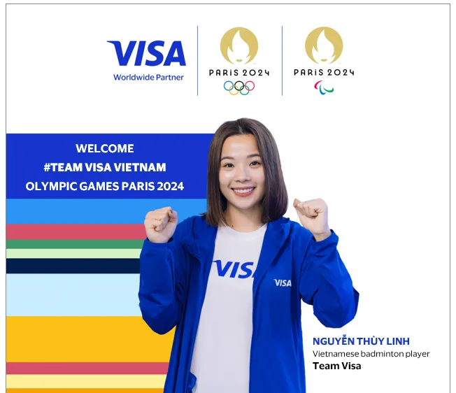 Nguyễn Thùy Linh góp mặt với vai trò thành viên Team Visa tại Olympic Paris 2024