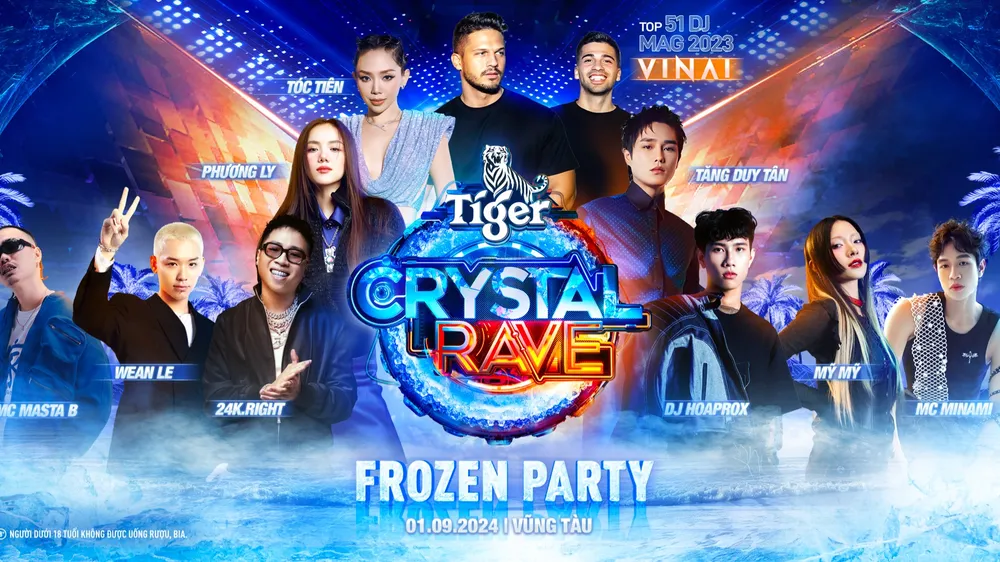 Tiger Crystal Rave “bật tiệc sảng khoái” dịp lễ Quốc khánh 2-9