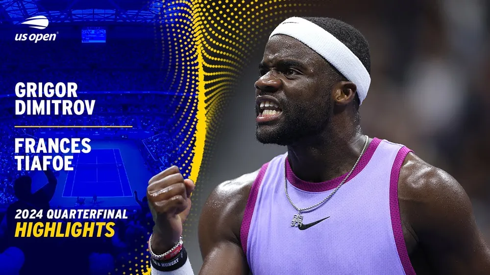 Grigor Dimitrov vs Frances Tiafoe 6-4, 6-7 (5), 6-3, 4-1: Tiafoe hạ gục Dimitrov, vào bán kết US Open gặp đồng hương Mỹ Taylor Fritz