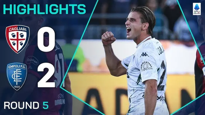 Cagliari vs Empoli 0-2: Tino Anjorin kiến tạo, Colombo tỉa góc chớp nhoáng khai bàn, Esposito chốt hạ 3 điểm gọn gàng 