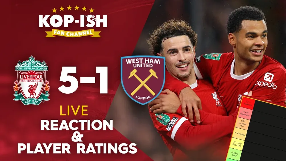 Liverpool vs West Ham 5-1: Quansah bất ngờ phản lưới nhà, Jota, Gakpo đua tài ghi cú đúp, Salah góp công chiến thắng, Alvarez nhận thẻ đỏ