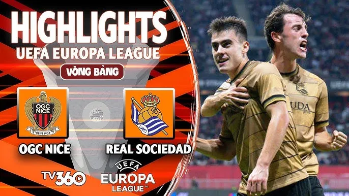 Nice vs Sociedad 1-1: Brais Mendez kiến tạo, Ander Barrenetxea khai bàn, Pablo Rosario gỡ hòa, Evann Guessand hỏng penalty ngậm ngùi chia điểm