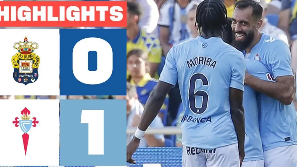 Las Palmas vs Celta Vigo 0-1: Borja Iglesias ghi bàn duy nhất, Ilaix Moriba, Iago Aspas nhận 2 thẻ đỏ, Celta Vigo chiến thắng nặng nề