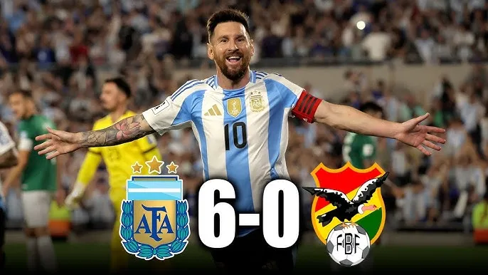 Argentina vs Bolivia 6-0: Martinez, Palacios, Nico Paz kiến tạo, Messi tỏa sáng hattrick, Alvarez, Almada góp công chiến thắng tưng bừng
