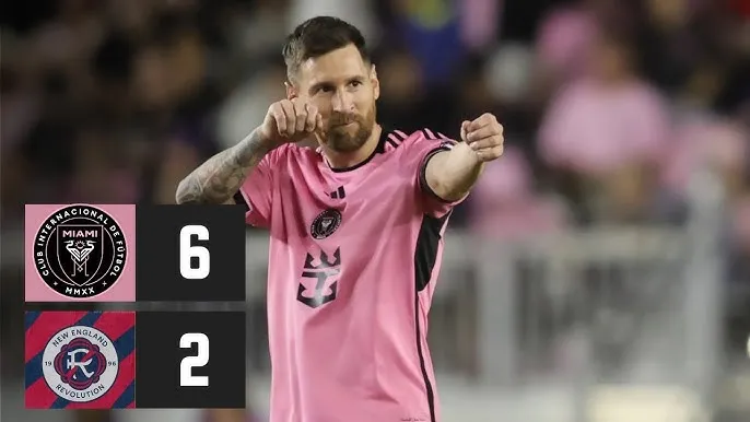 Inter Miami vs New England Revolution 6-2: Langoni, Borrero sớm dệt hy vọng nhưng Suarez ghi cú đúp, Cremaschi lập công, Messi tỏa sáng hattrick không tưởng