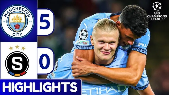 Manchester City vs Sparta Praha 5-0: Akanji kiến tạo, Foden khai bàn phút thứ 3, Haaland xuất thần cú đúp, Stones, Nunes góp công chiến thắng 5 sao