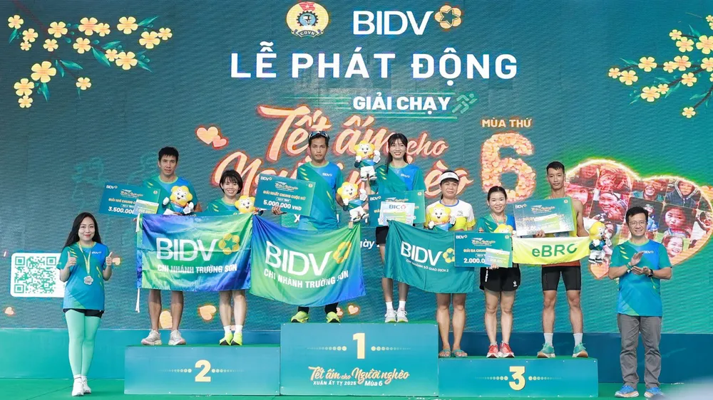 BIDV Metlife đồng hành giải chạy “Tết ấm cho người nghèo - Xuân Ất Tỵ 2025”