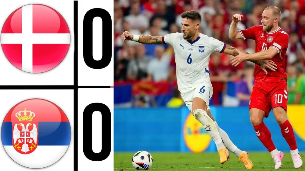 Serbia vs Đan Mạch 0-0: Chia điểm nhạt nhòa, Strahinja Pavlovic nhận thẻ đỏ phút bù giờ