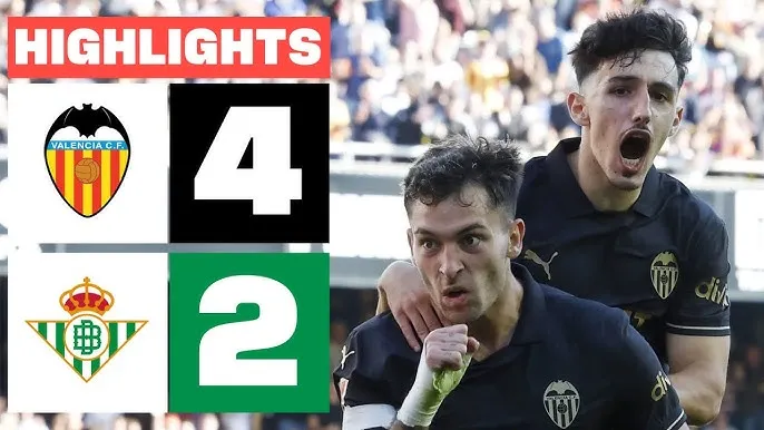 Valencia vs Real Betis 4-2: Cesar Tarrega khai tiệc, Hugo Duro tỏa sáng cú đúp, Diego Lopez góp công chiến thắng, Hugo Duro phản lưới nhà, Ezequiel Avila lập công