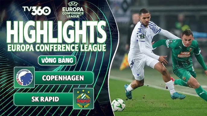 Copenhagen vs SK Rapid 3-0: Dion Drena Beljo khai bàn phút bù giờ hiệp 1, Nikolaus Wurmbrand xuất thần cú đúp ấn định chiến thắng thuyết phục