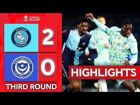 Wycombe Wanderers vs Portsmouth 2-0: Brandon Hanlan tỉa góc hẹp mở bàn điệu nghệ, Sonny Bradley đánh đầu chốt hạ vé đi tiếp FA Cup