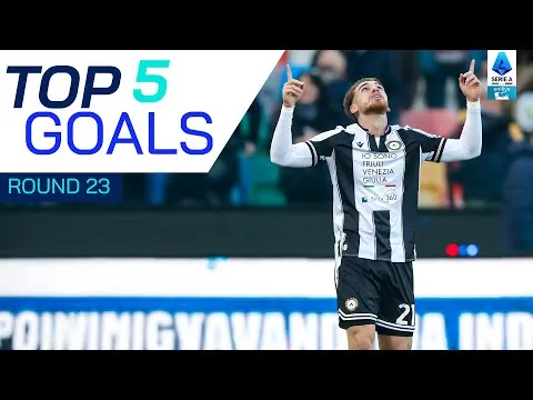 Nikola Krstovic, Iker Bravo, Angelino, Dusan Vlahovic, Moise Kean lần lượt lọt tốp 5 bàn thắng đẹp mắt vòng 23 Serie A 2024/2025