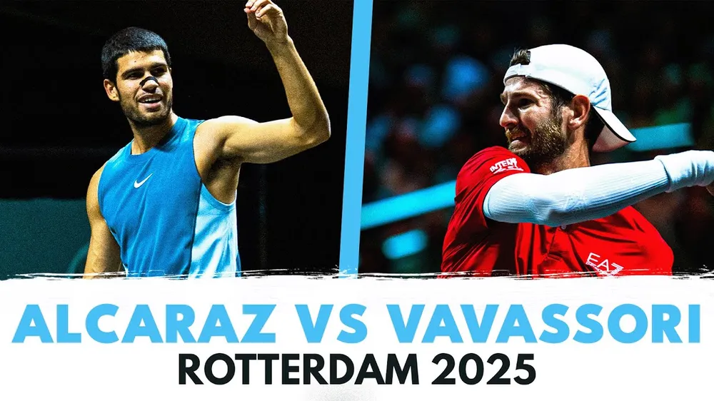  Carlos Alcaraz vs Andrea Vavassori 6-2, 6-1: Alcaraz hạ dễ dàng Vavassori, giành vé gặp Pedro Martinez ở tứ kết Rotterdam 2025
