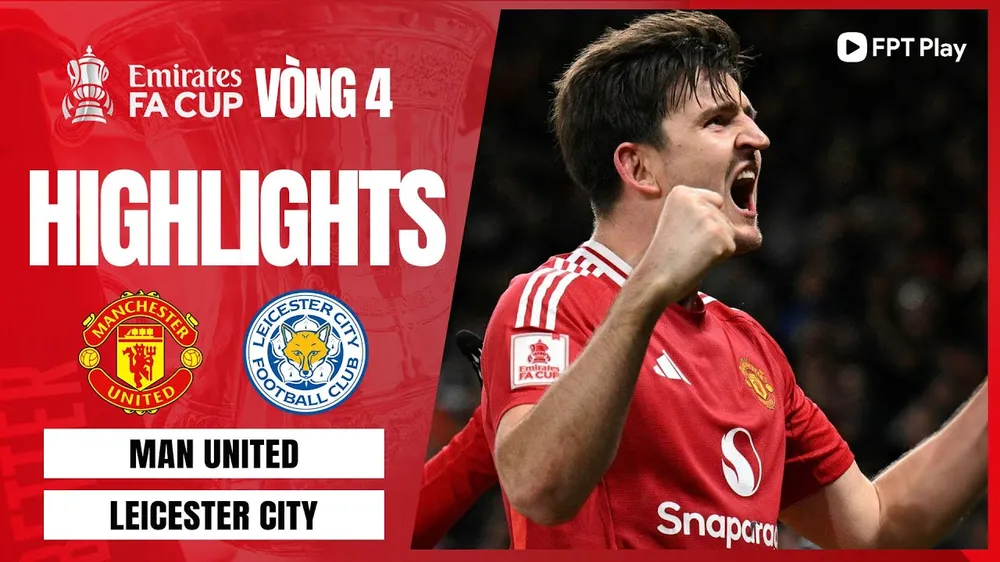 Man United vs Leicester 2-1: Decordova-Reid thắp hy vọng nhưng Zirkzee gỡ hòa, Fernandes kiến tạo, Maguire đánh đầu hạ Leicester, MU hiên ngang bước tiếp FA Cup 