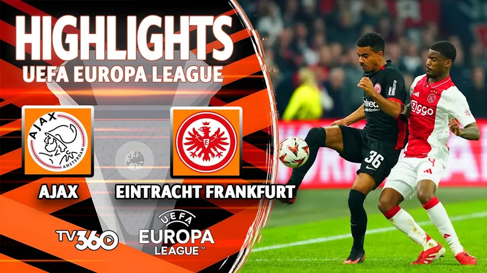 Ajax vs Frankfurt 1-2: Brian Brobbey sớm dệt mộng nhưng Hugo Larsson gỡ hòa, Ellyes Skhiri chốt chiến thắng, Ajax sẽ chật vật lượt về trước chủ nhà Frankfurt 