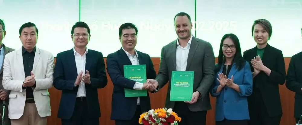 Thành phố Huế và Grab Việt Nam ký kết biên bản thỏa thuận nhằm thúc đẩy chuyển đổi số, nâng cao chất lượng cuộc sống và đóng góp tích cực vào các mục tiêu tăng trưởng kinh tế - xã hội của Thành phố Huế