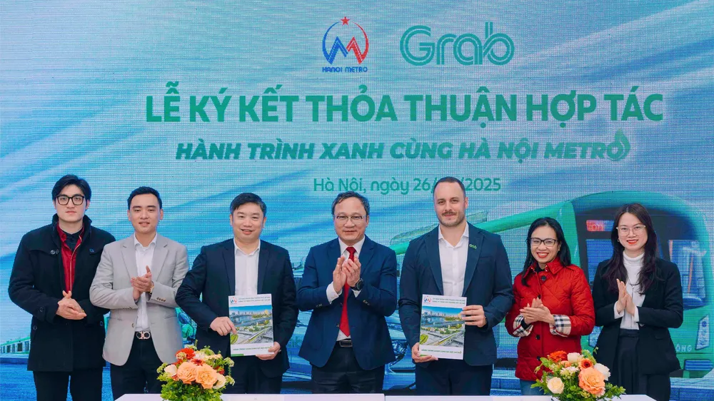 Metro Hà Nội hợp tác Grab Việt Nam phát triển đường sắt đô thị Hà Nội