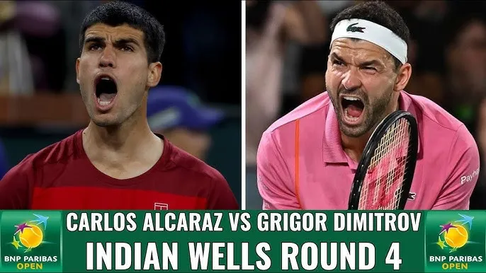 Grigor Dimitrov vs Carlos Alcaraz 1-6, 1-6: Alcaraz đòi nợ Dimitrov, giành vé Masters 1000 lần thứ 15 trong sự nghiệp, gặp Francisco Cerundolo ở Tứ kết Indian Wells