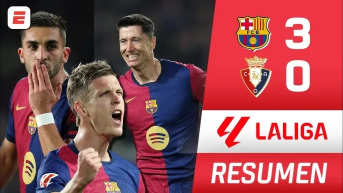 Barcelona vs Osasuna 3-0: Torres sớm tỏa sáng, Olmo lập công trên chấm penalty, Lewandowski chốt hạ chiến thắng, Barca hơn Real 3 điểm, tạm dẫn đầu La Liga