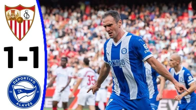 Sevilla vs Alaves 1-1: Gerard Fernandez đánh đầu đẹp mắt khai bàn, Enrique Martinez nhanh chân đệm bóng cận thành cứu thua, Alaves từng bước rời xa tốp cuối La Liga