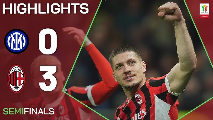 Inter Milan vs AC Milan 0-3 (1-4): Jovic xuất thần cú đúp, Reijnders chốt sổ chiến thắng, Milan hiên ngang giành vé chung kết Coppa Italia, chờ gặp Bologna hay Empoli